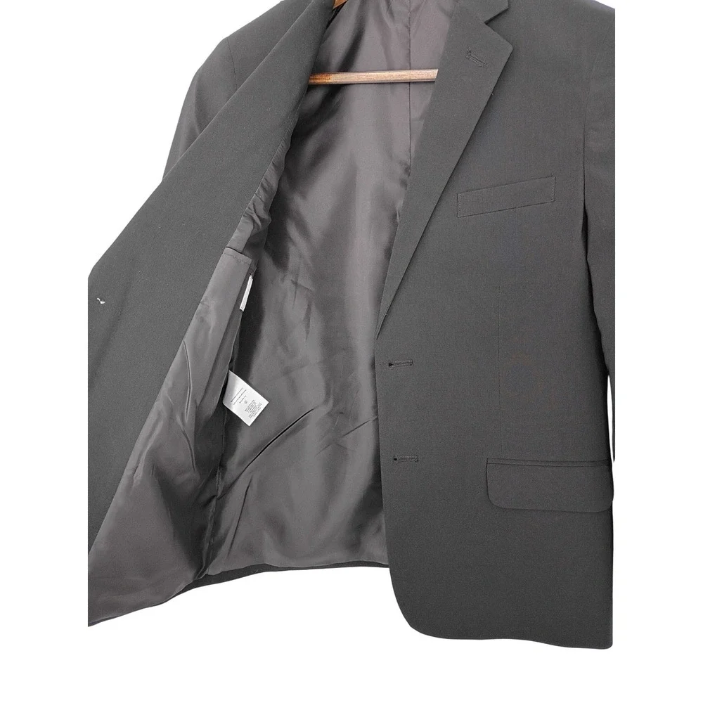 Calvin Klein Boys 12 Charcoal Gray Blazer‎ Suit Jacket Formal Wedding